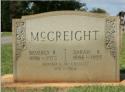 Beverly Randolph McCreight 1886-1973, 1st wife Sara Katherine Sullivan 1886-1955