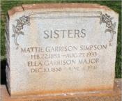 The Garrison sisters Ella 1858-1941, and Mattie 1853-1933