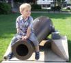 Cannon that shot the front out of Charles Brady's pharmacy
