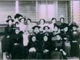 Catawba College "Old maid's" costume  party, Henrette Killian middle row 3rd from right