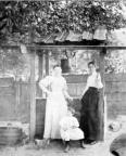 Mary Henry Randolph, cousin Jenny and Queeny at McCreight well