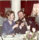 Geesche Schumann and Hartmut Friebse at their Weding in 1971